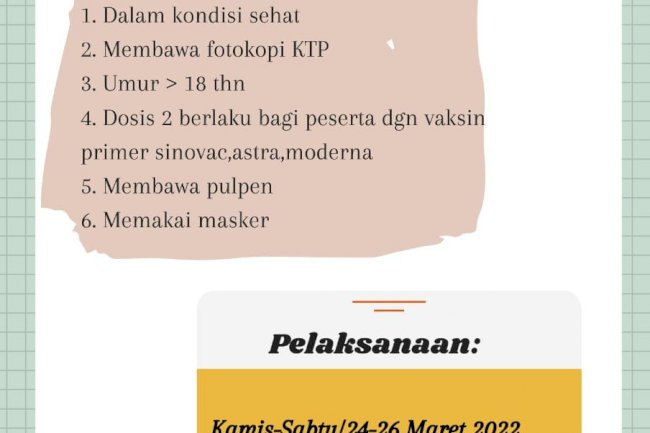 Vaksin Puskesmas Manisrenggo