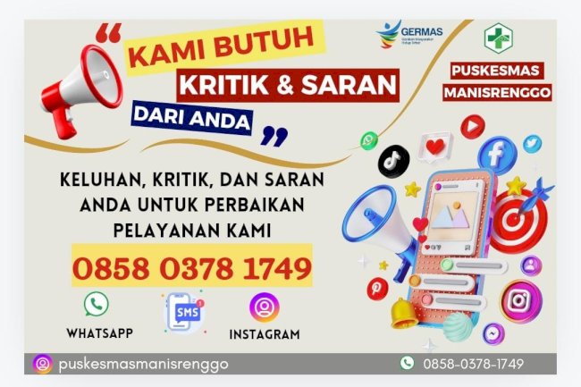 Layanan Aduan Puskesmas Manisrenggo