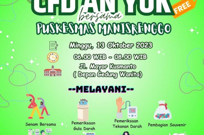 Car Free Day Puskesmas Manisrenggo