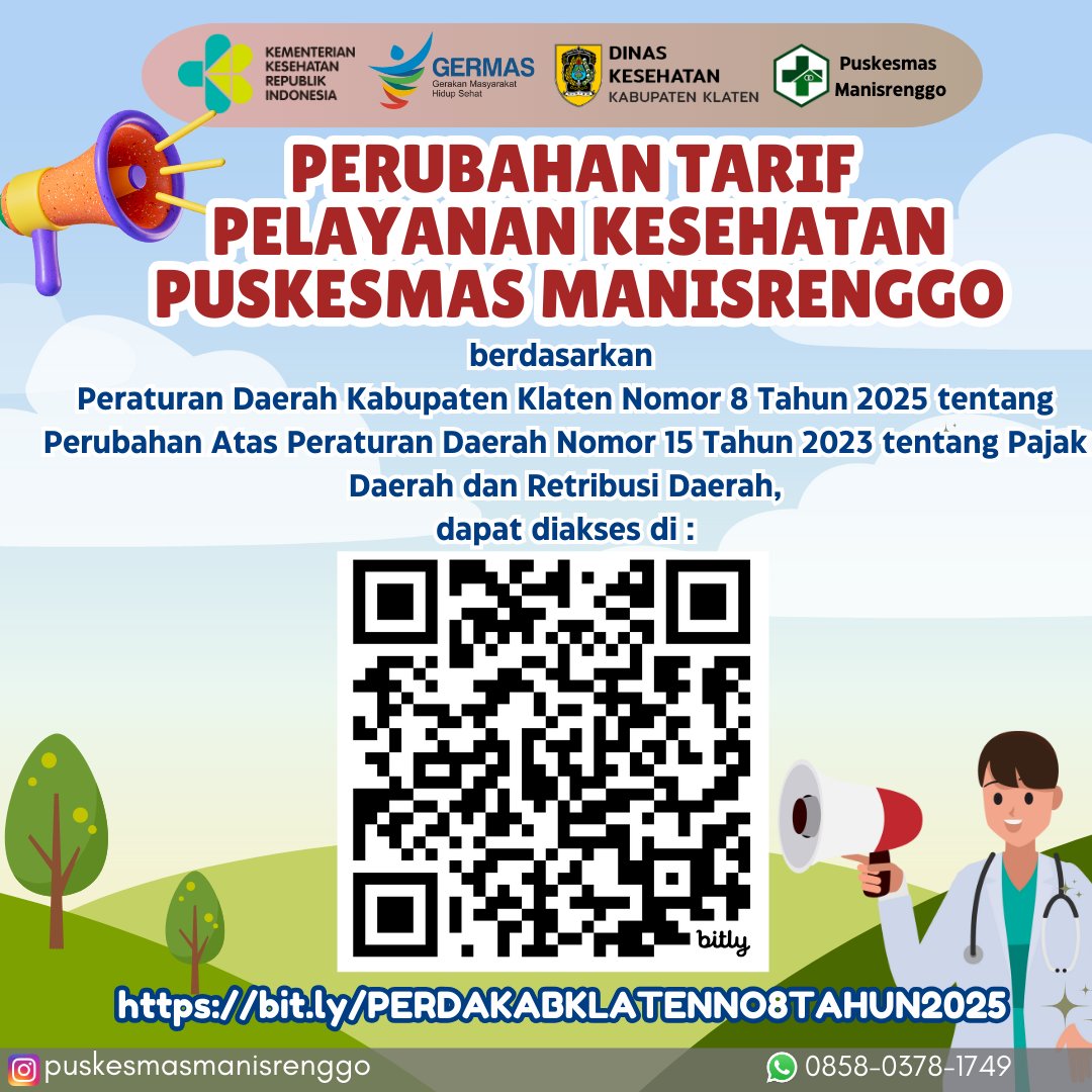 PERUBAHAN TARIF PELAYANAN KESEHATAN PUSKESMAS MANISRENGGO